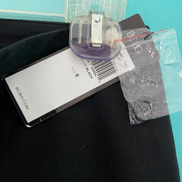 NWT! BCBG Sz.6, Black Dress Slacks - Picture 3 of 3